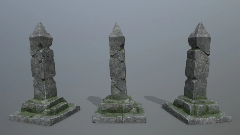 Pijler 3D Model .c4d .max .obj .3ds .fbx .stl .blend 