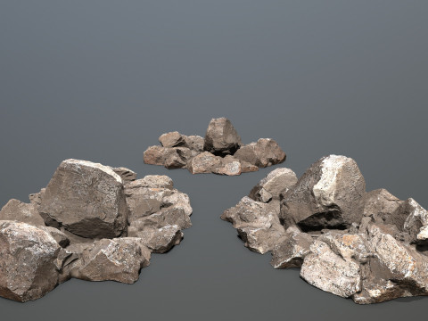 Egyptian rocks Set 3D Модель