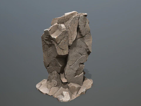 Egyptische rotsen Set 3D Model