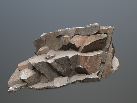 Egyptian rocks Set 3D Модель