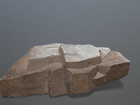 Egyptian rocks Set 3D Модель