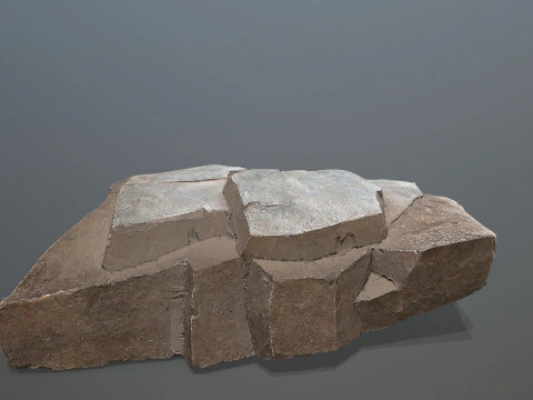 Egyptische rotsen Set 3D Model