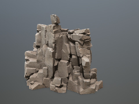 Egyptian rocks Set 3D Модель
