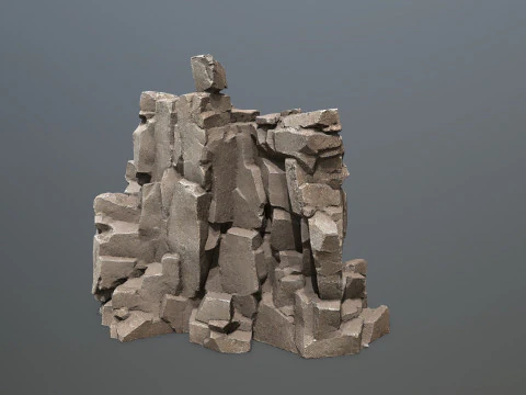 Egyptische rotsen Set 3D Model