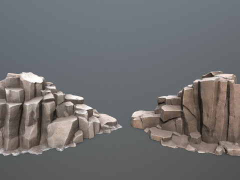 Desert rocks 3D Model