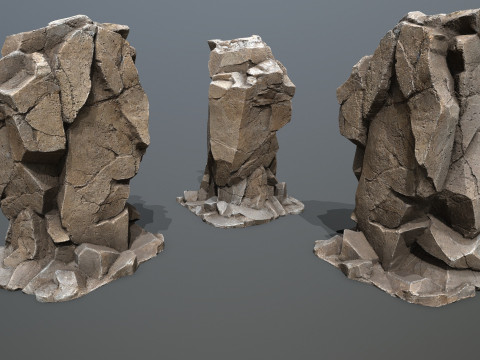 Desert rocks 3D Model