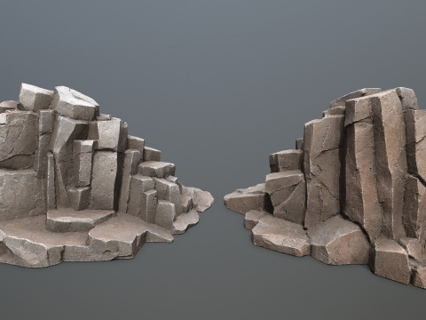 Desert rocks 3D Model