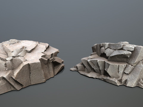 Desert rocks 3D Model