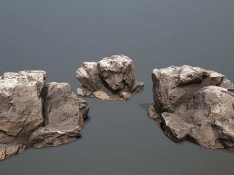 Desert rocks 3D Model