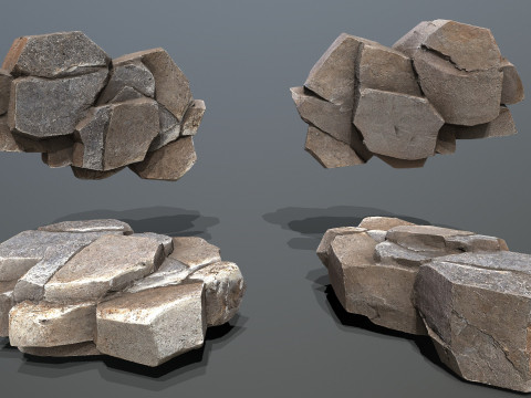 Desert rocks 3D Model