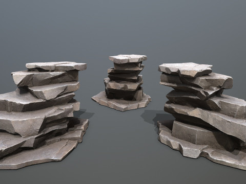 Desert rocks 3D Model