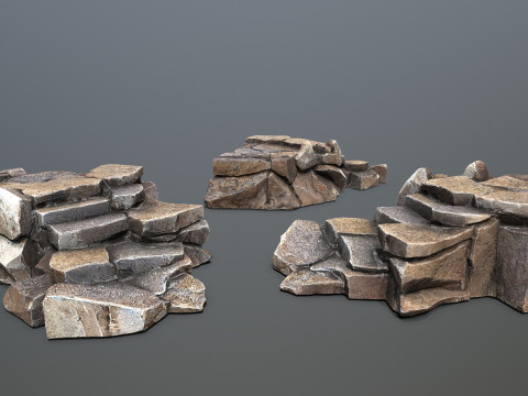 Desert rocks 3D Model