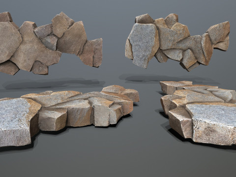 Desert rocks 3D Model