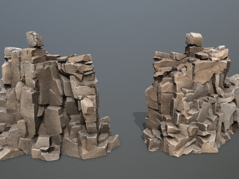 Desert rocks 3D Model