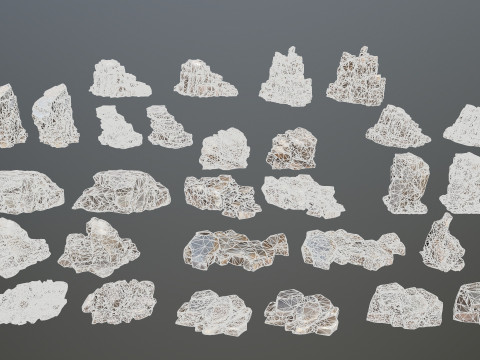 Desert rocks 3D Model