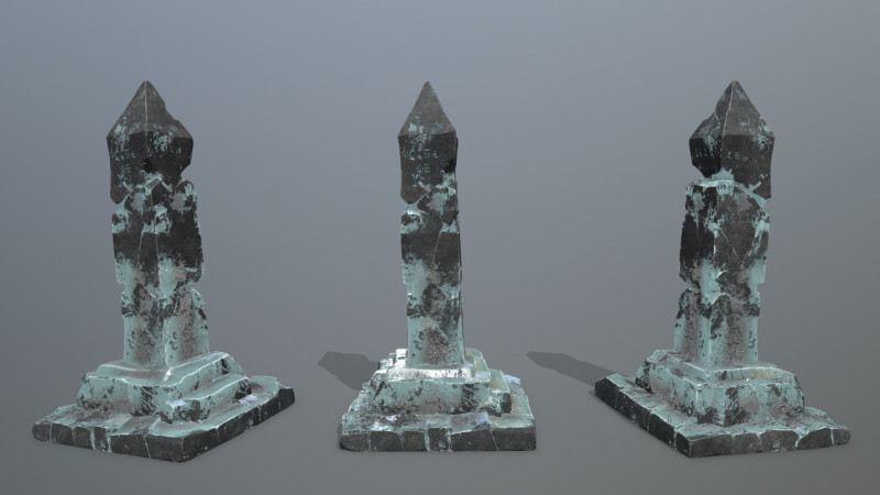 Ice pillar 3D मॉडल .c4d .max .obj .3ds .fbx .stl .blend