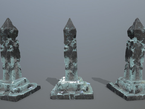 Ice pillar Model 3D