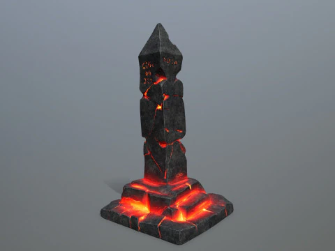 Pilar de lava Modelo 3D
