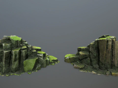 Forest rocks 3D Model