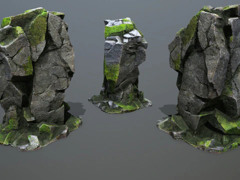 Forest rocks 3D Model