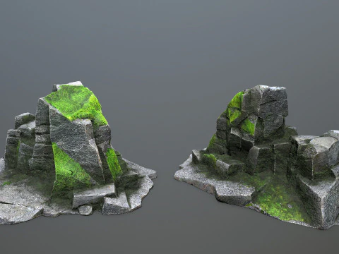 Forest rocks 3D Model