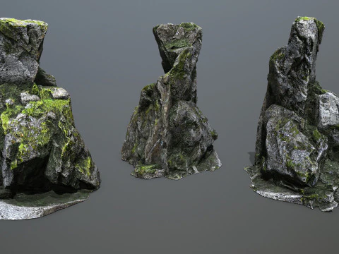 Forest rocks 3D Model