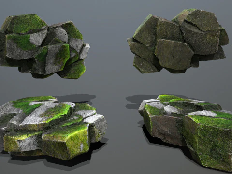 Forest rocks 3D Model