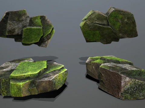 Forest rocks 3D Model