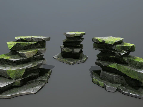 Forest rocks 3D Model