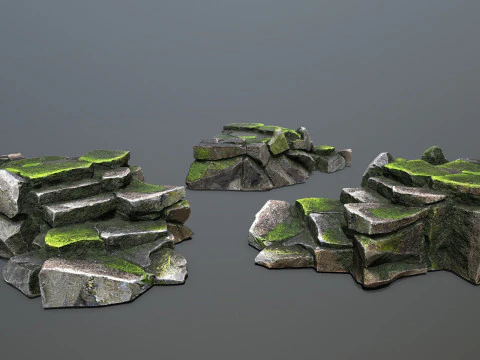 Forest rocks 3D Model