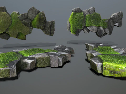 Forest rocks 3D Model