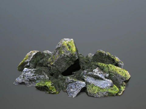 Forest rocks 3D Model