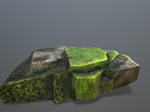 Forest rocks Model 3D