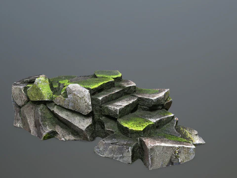 Forest rocks 3D Model