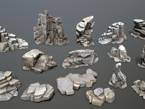 Cliff rocks 3D Модель