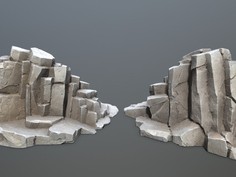 Cliff rocks 3D Модель