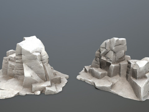 Cliff rocks 3D Модель