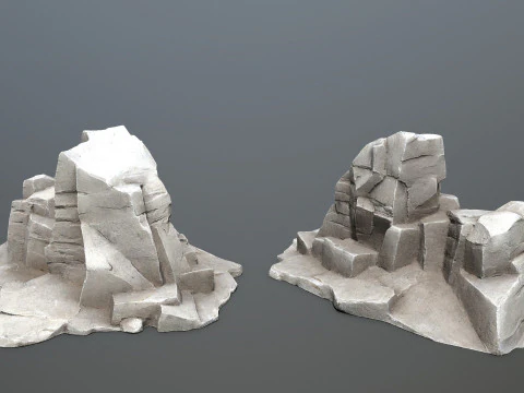Cliff rocks 3D Model