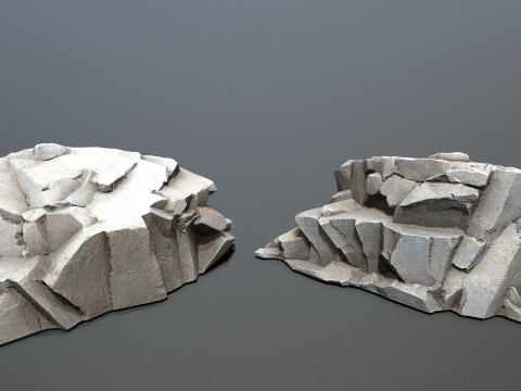 Cliff rocks 3D Модель