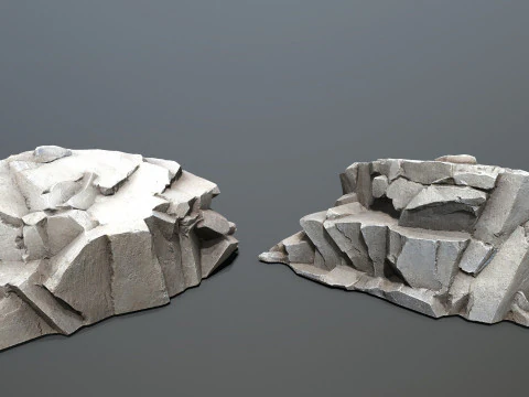 Cliff rocks 3D Model