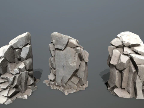 Cliff rocks 3D Model