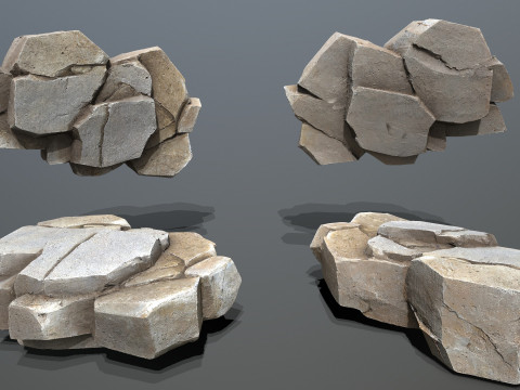 Cliff rocks 3D Модель