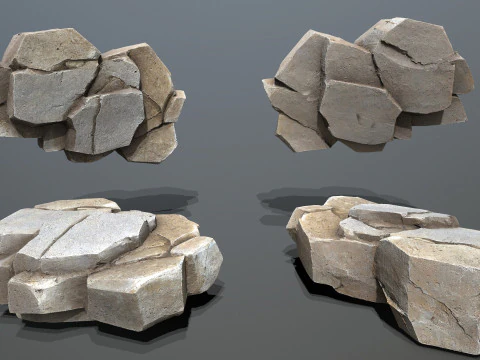 Cliff rocks 3D Model