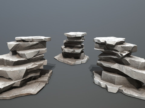 Cliff rocks 3D Модель