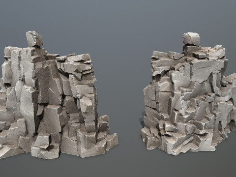 Cliff rocks 3D Модель