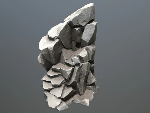 Cliff rocks 3D Model