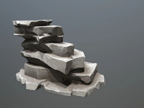 Cliff rocks 3D Model