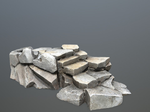 Cliff rocks 3D Модель