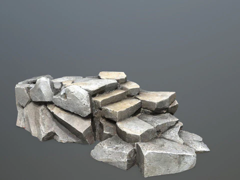 Cliff rocks 3D Model
