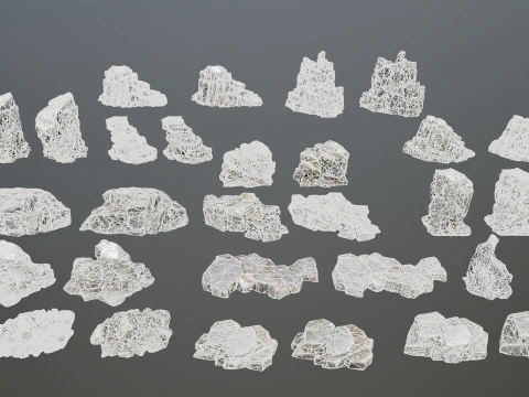 Cliff rocks 3D Model